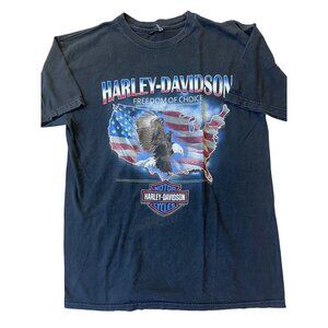 Harley-Davidson Freedom of Choice USA Eagle Ocala FL Mens Large Black Biker